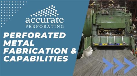 metal tube fabrication chicago|accurate perforating chicago il.